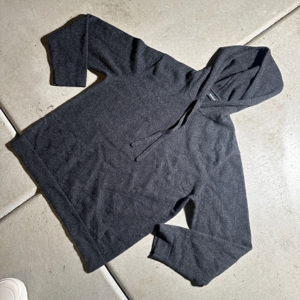 Naadam Cashmere Hoodie Womens Small Charcoal Gray‎ Pullover Luxury Essential